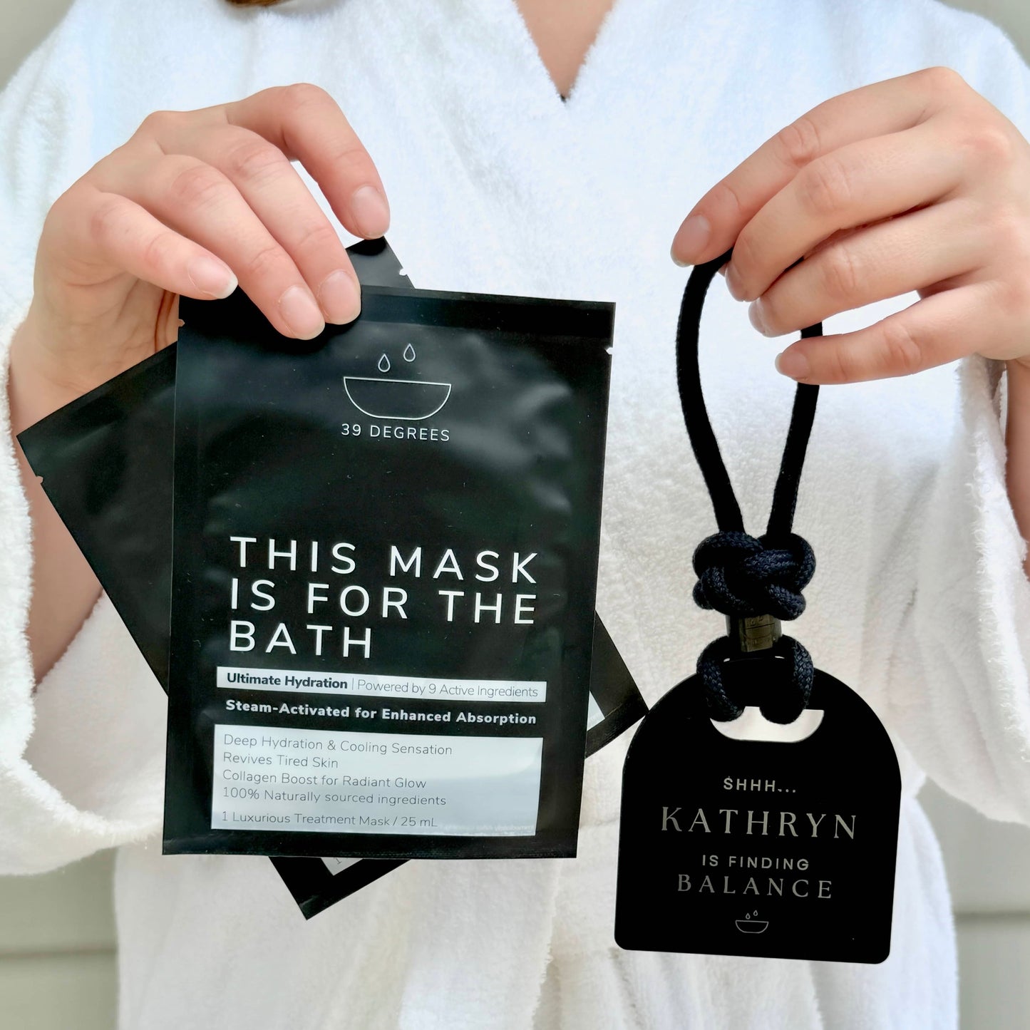 Personalised Do-Not-Disturb Bathroom Sign AND 2 Face Masks (We will email you for personalisation details) | $149.90